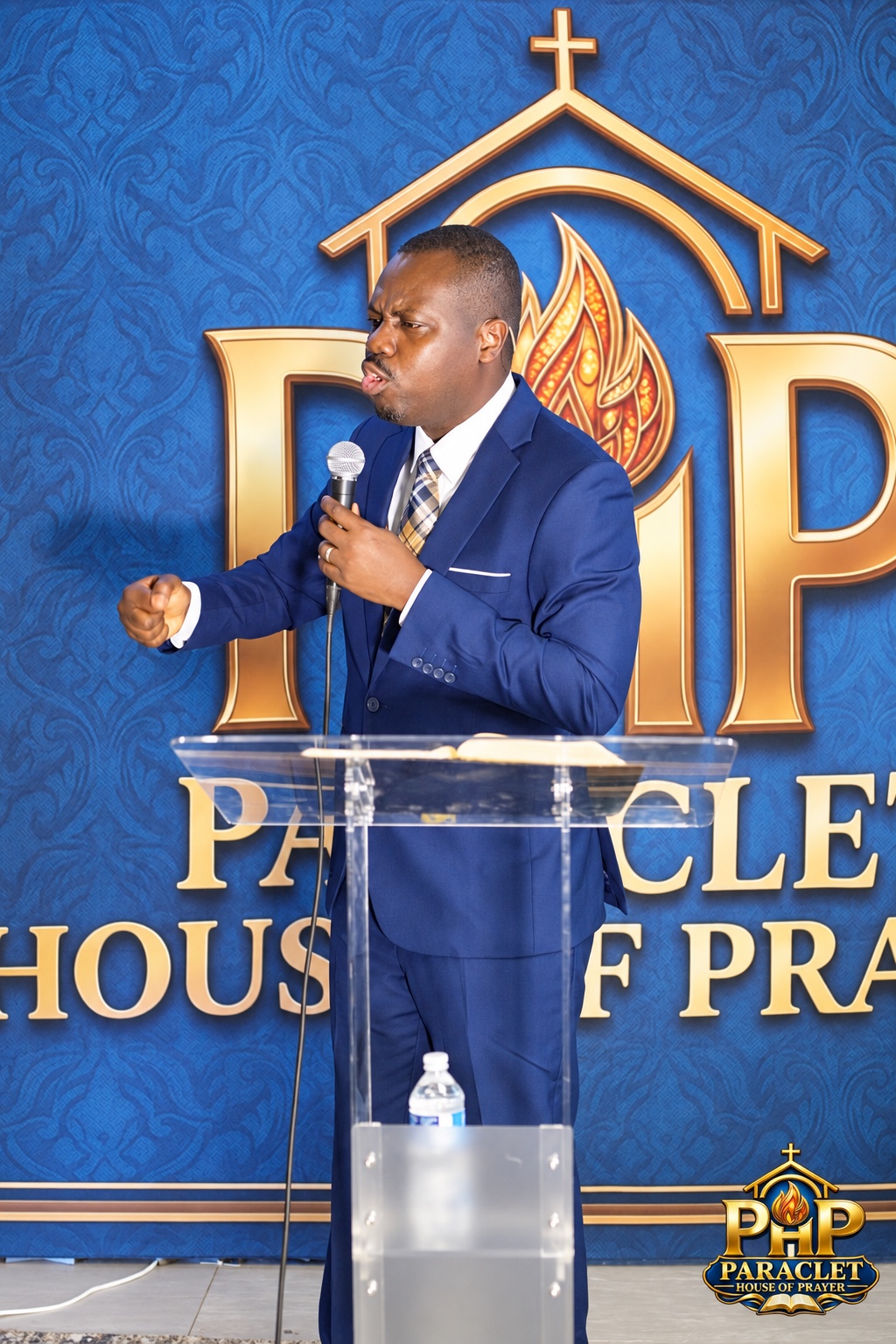 Pastor Peterson Paul preaching at PARACLET House of Prayer